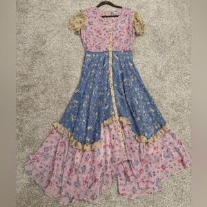 Brand New Never Worn Evie Patchwork Floral Dress SZ M